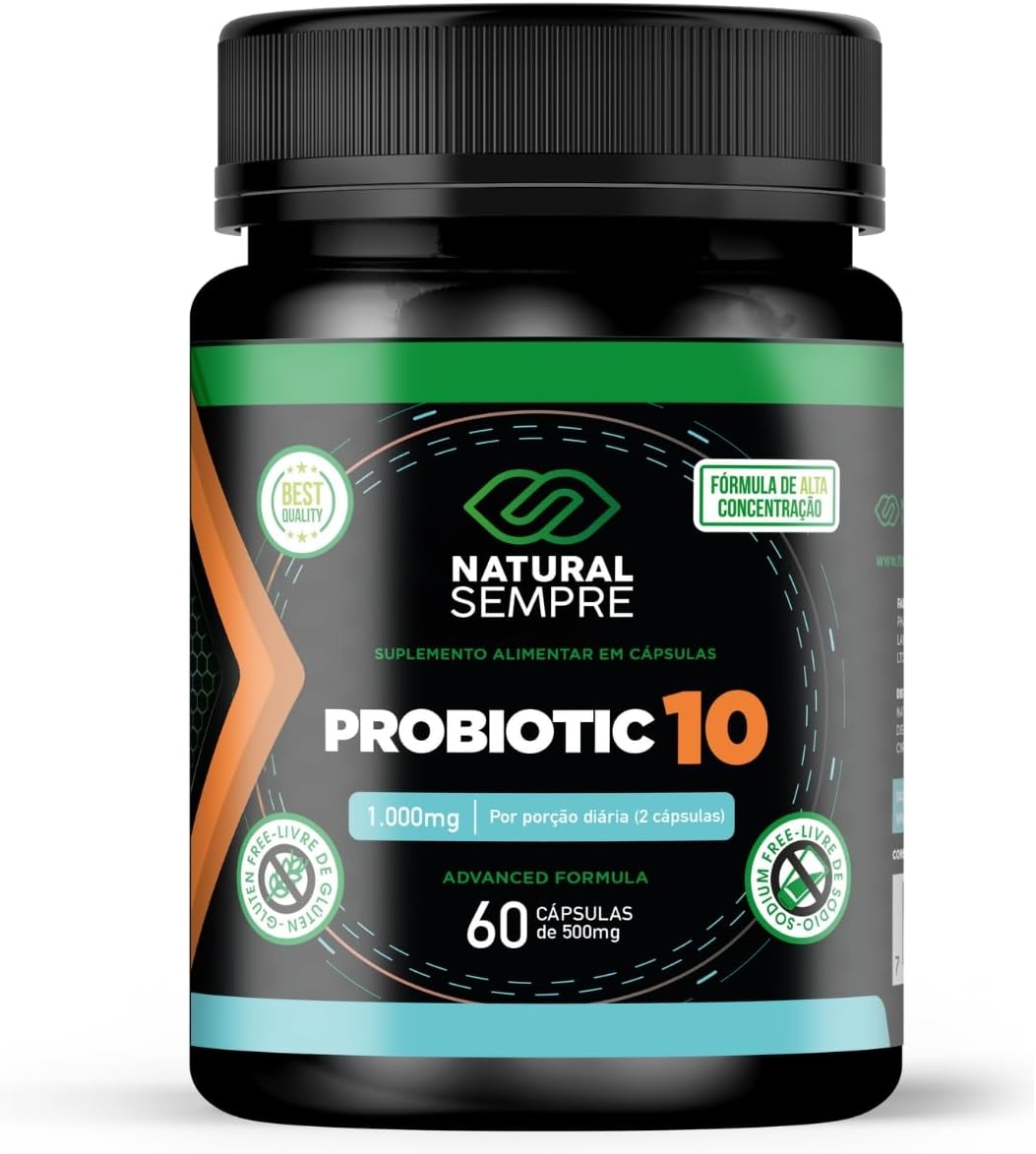 Probiotic 10 1.000mg 60 Cápsulas Natural Sempre
