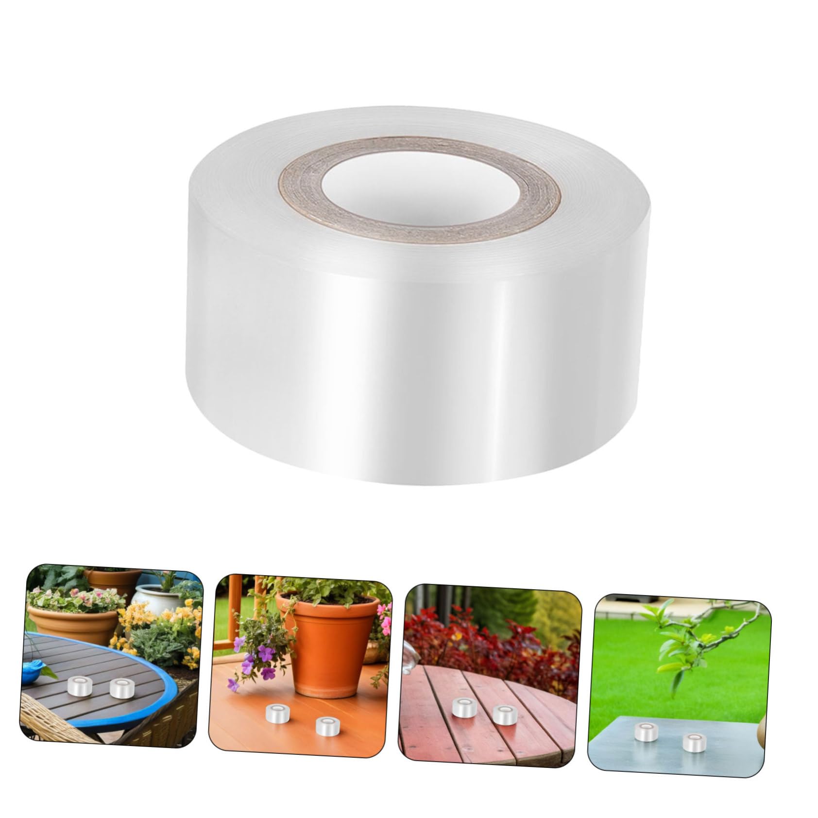 BESTonZON 10 Rollen Transparentes Pe-veredelungsband Dehnbares Wasserdichtes Pflanzenpfropfband für Garten Schutzfolie für Blumen Obstbäume Gemüse Zuverlässiges Veredelungs Reparaturband