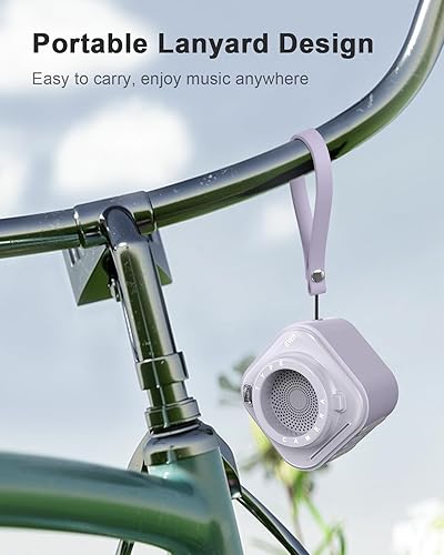 Miniatura 3 de EWA Altavoz Bluetooth pequeño A110 con sonido estéreo fuerte, altavoz inalámbrico portátil con linterna, tiempo de reproducción de 12 horas, tarjeta