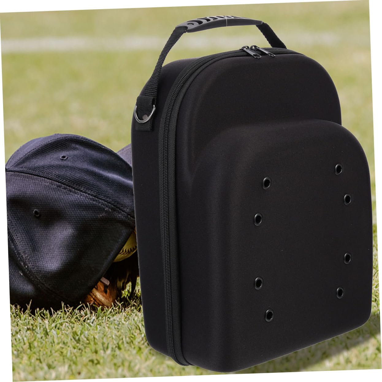 Healifty 2 Unidades Caja de Viaje para Gorras de Béisbol, Eva, Compacto y Portátil, Asa, para Organización y Protección, Hombres