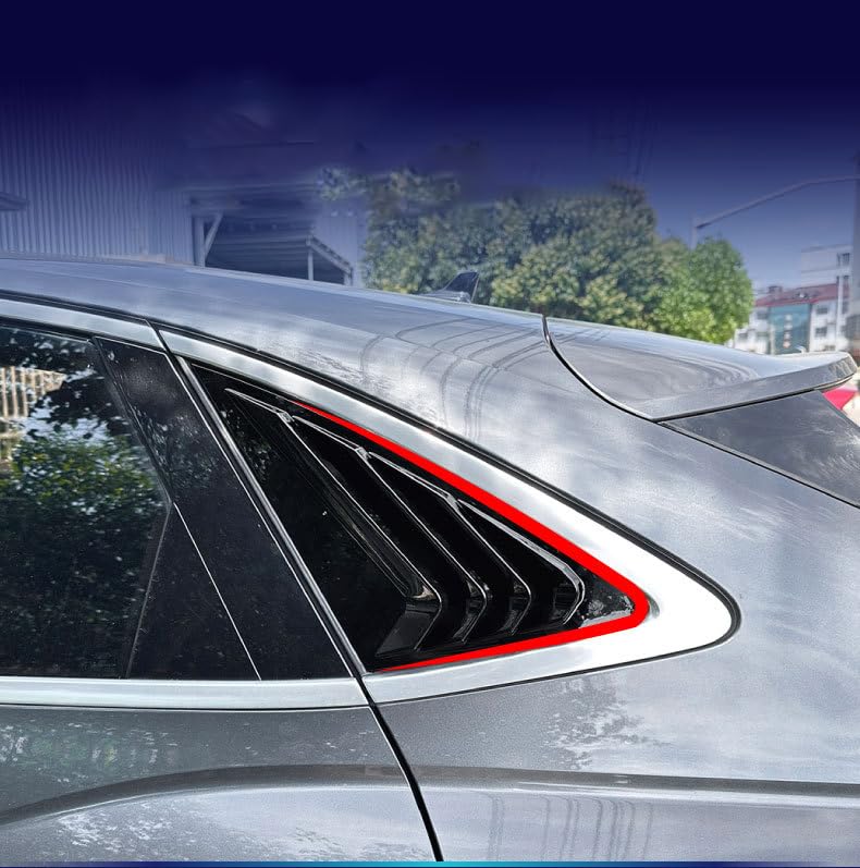 Persiane Parasole Per Finestrini Laterali Posteriori Per Audi Q3 (8U) 2012-2018 – Nere, Con Nastro Biadesivo, Design A Gradini Elegante