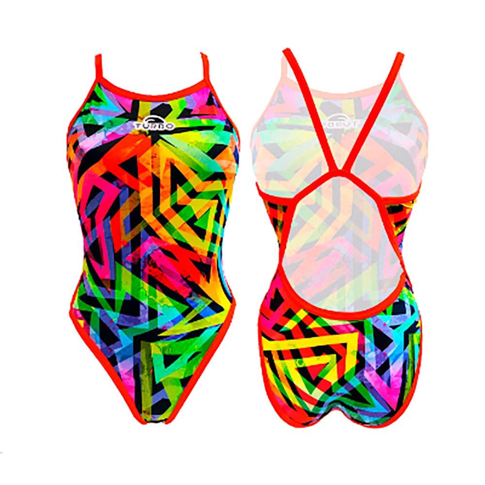 Turbo Swimsuit Nat Sra geoflu – Bañador de Mujer, Amarillo, S