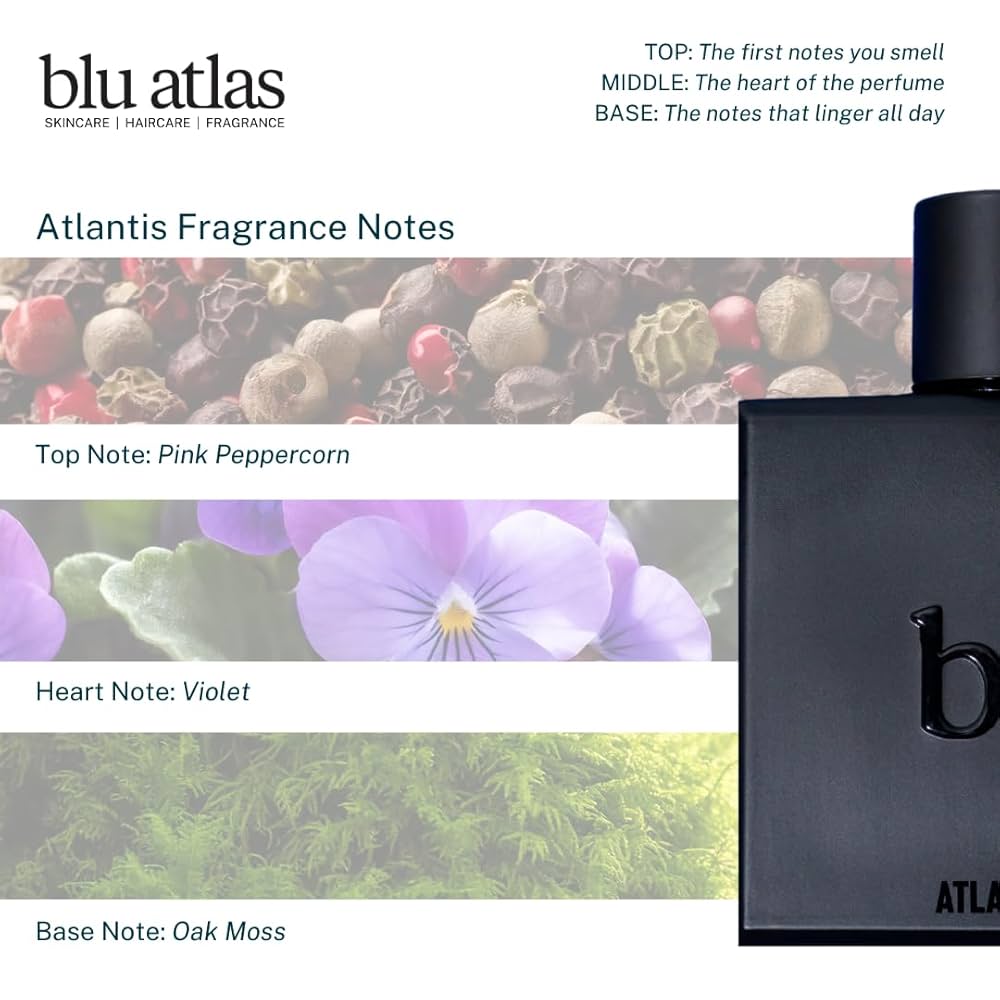 ATLAS ATLANTIS　AL106B+ Amazon.com : Blu Atlas Atlantis Eau De Parfum for Men- Long