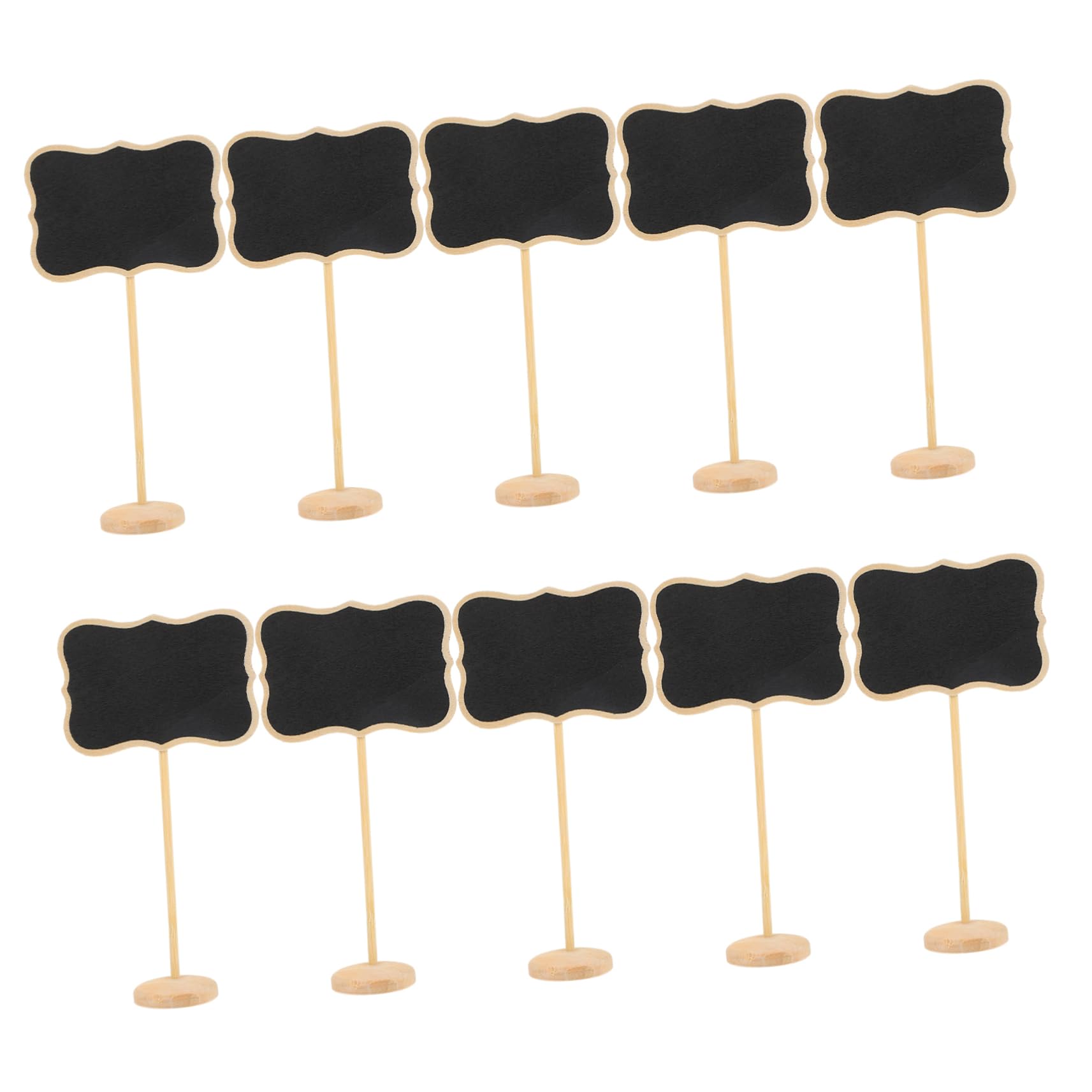 ERINGOGO Garden Mini Blackboard Signs Small Chalkboard Sign Wooden Easel Stand for Decor Parties and Craft Projects