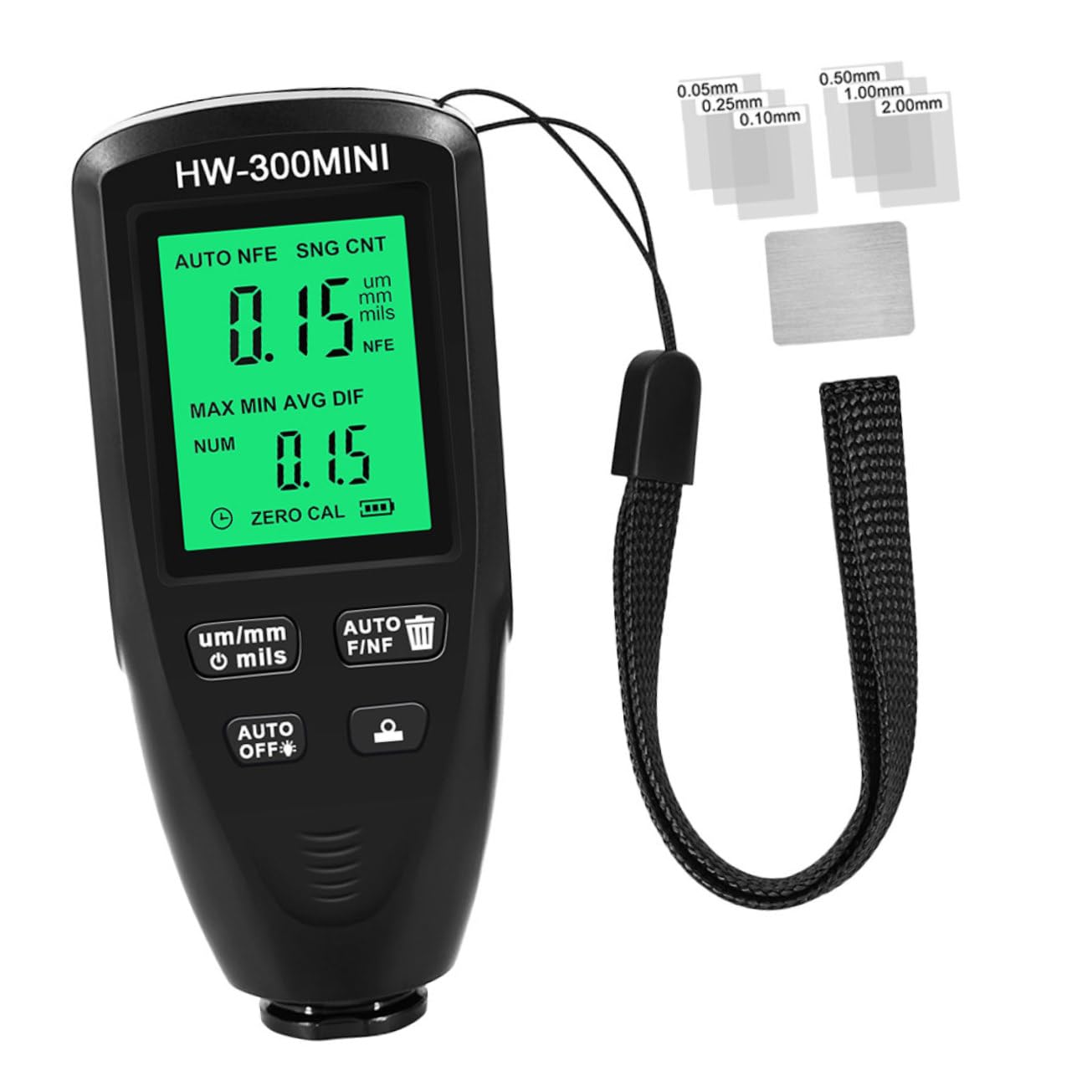 GLEAVI 3piezas Medidor Digital De Espesor De Pintura Para Automóviles Gauge De Revestimiento No Destructivo Práctico Para Inspección Talleres y Laboratorios Compacto y Ligero