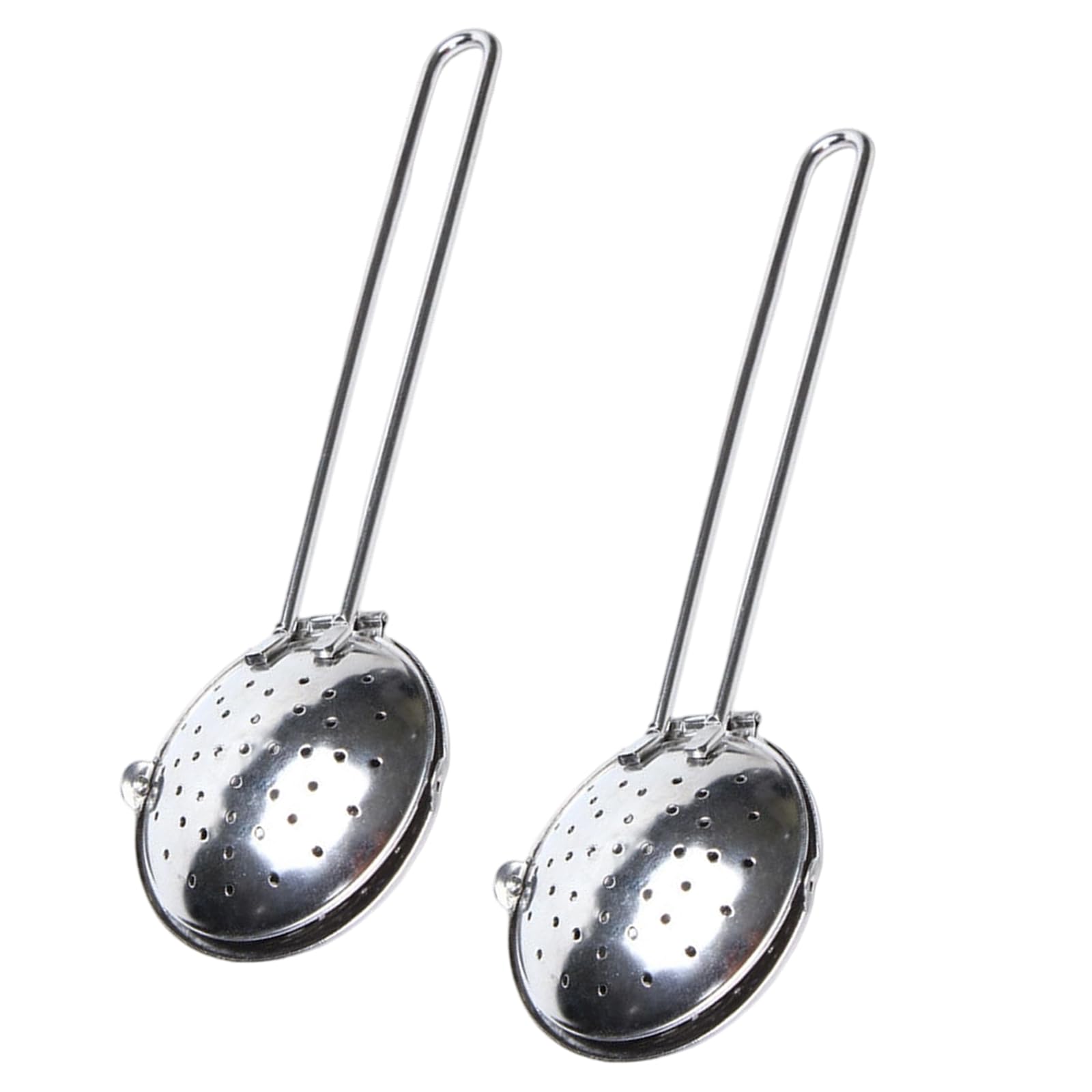 NEWFT Pack Of 2 Flat Teas Strainer Premium 304 Stainless Steel Resistance Multipurpose For Coffee