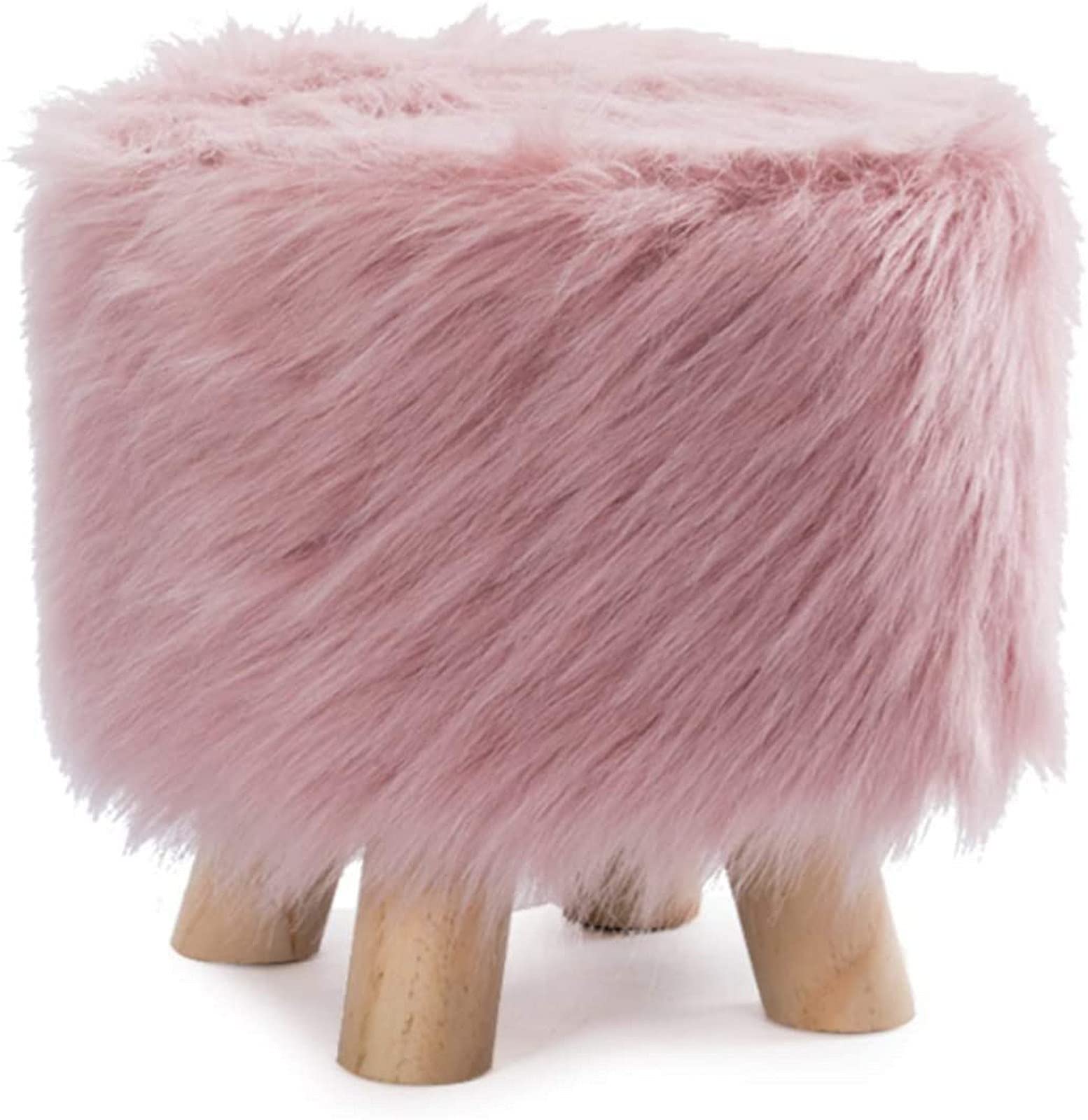 Tabouret Ottoman Rose Compact : Soulagez vos Jambes et Aménagez les Petits Espaces avec Douceur
