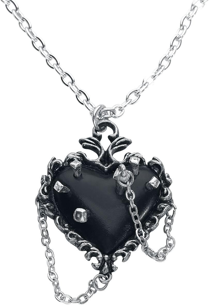 Witches Heart Silver Necklace
