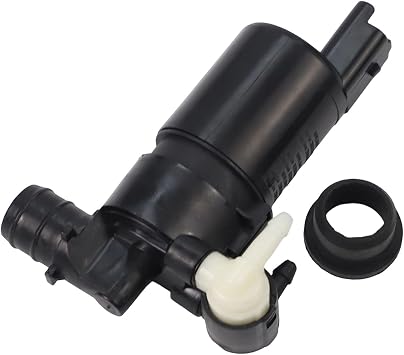 28920-BU010 Twin Outlet Windscreen Washer Pump for Compatible for Nissan Qashqai J10 2006-2013, Qashqai J11 2014-2017, Pathfinder III 2005-2012, Micra IV K13 2010-2022, Navara NP300 D40 2004-2013