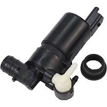 28920-BU010 Twin Outlet Windscreen Washer Pump for Compatible for Nissan Qashqai J10 2006-2013, Qashqai J11 2014-2017, Pathfinder III 2005-2012, Micra IV K13 2010-2022, Navara NP300 D40 2004-2013