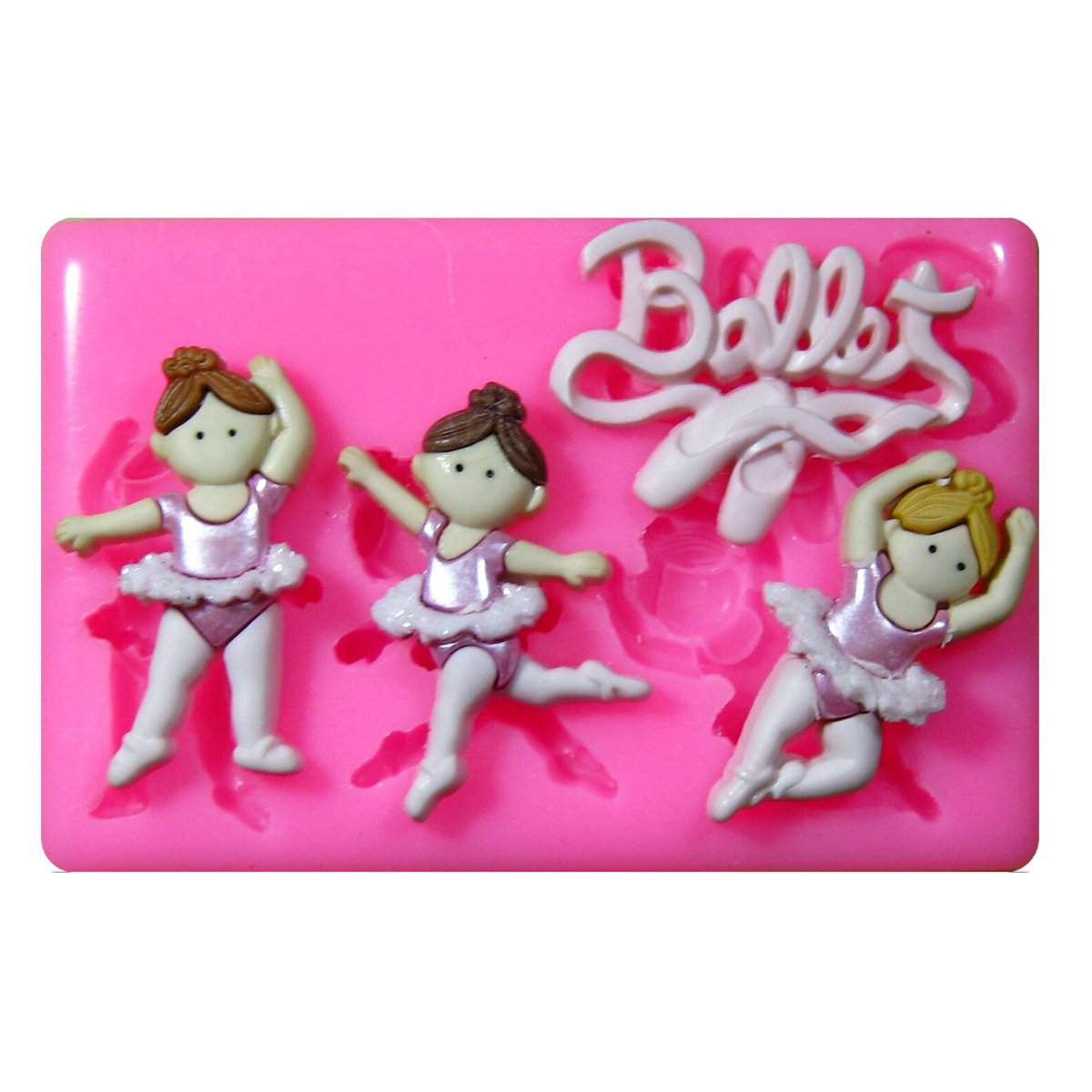 Fairie Blessings Multicoloured Ballet Dancers Silicone Mould Mold For Cake Decorating Cake Cupcake Toppers Icing Sugarcraft Tool By