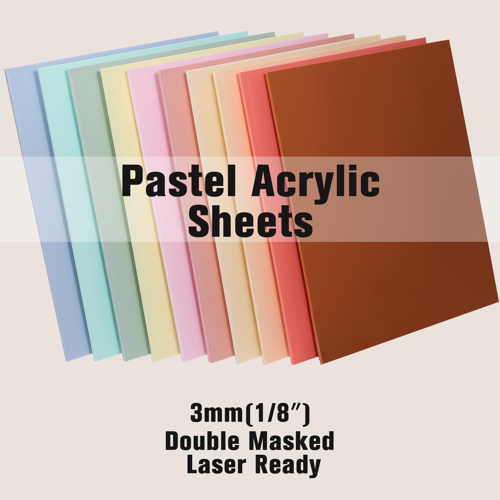 Pastel Acrylic Sheets - Laser Cutting & DIY -9 Pastel Acrylic Sheets - Laser Cutting & DIY -9