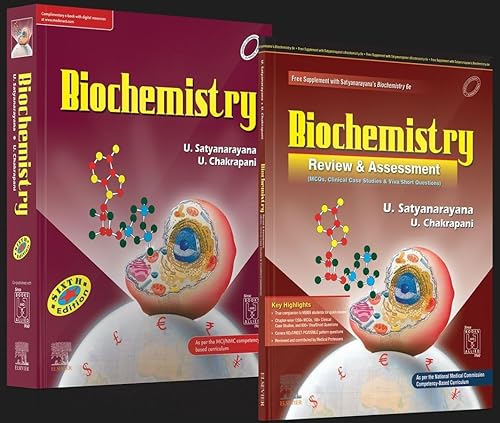 SET of Biochemistry, 6th Edition + Biochemistry Review &amp; Assessment Includes MCQs, Clinical Case Studies, Viva/Short Questions, 1st Edition