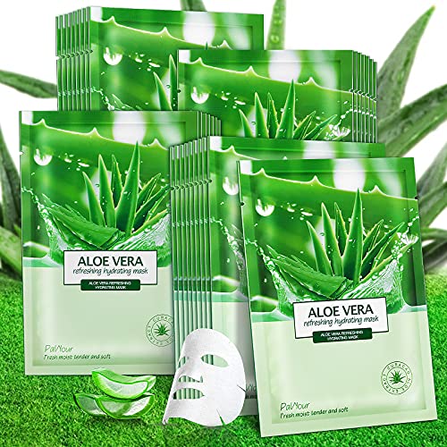 Palnour PN-MZ-A02 Aloe Facial Skincare Sheet Hydrating Moisturizing Revitalizing Facial Skincare Sheet thumb #1
