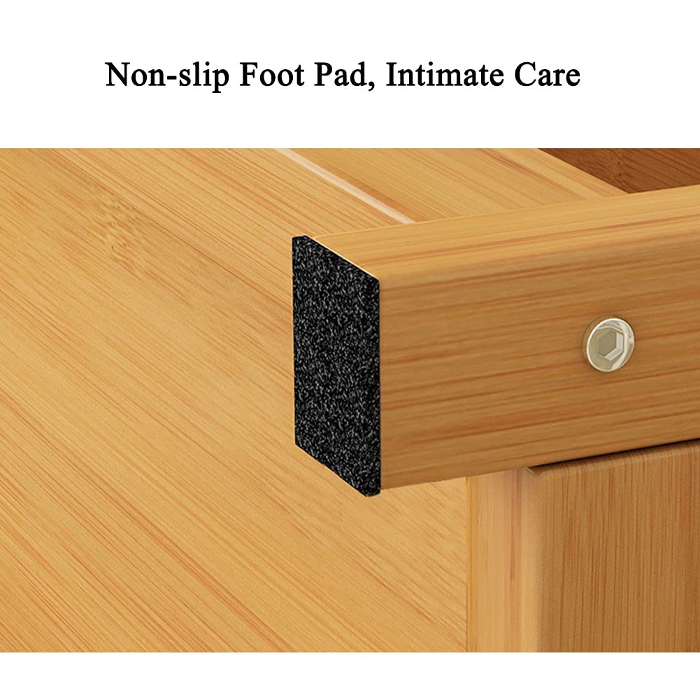 Portabnizer resistente de bambú de 5 niveles para soporte SoliWooe de diseño antideslizante sin polvo, 50 cm