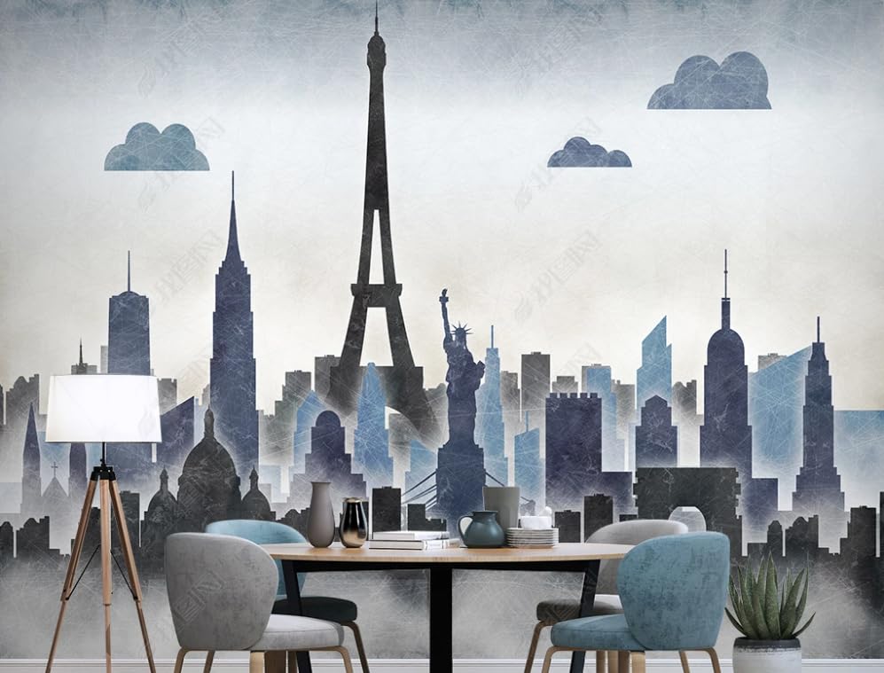 Papier peint intissé architecture urbaine de qualité supérieure décor panoramique