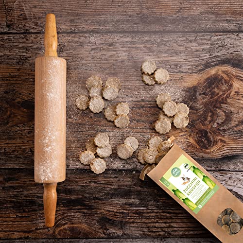naftie Bio Leckerlies Zucchini Knusper Hundekekse - nur für artige Hunde - Hundeleckerli mit Buchweizenmehl - glutenfrei, handgebacken - 150g