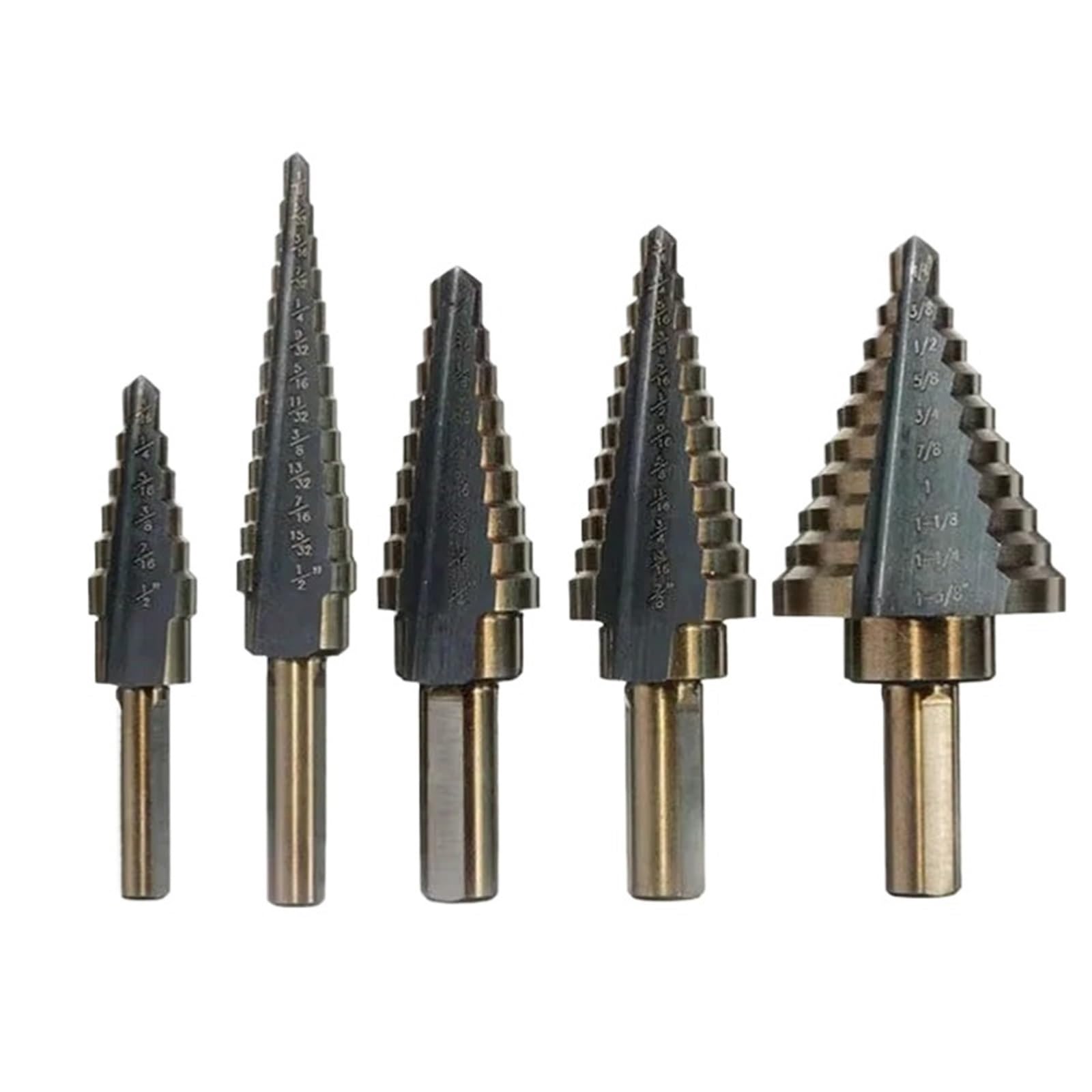 Set Di Punte A Gradini HSS 4241 for Fori Multipli Al Cobalto, 50 Dimensioni | Strumenti Strumento di perforazione del metallo con custodia in alluminio for punta da trapano cono a gradino in metallo