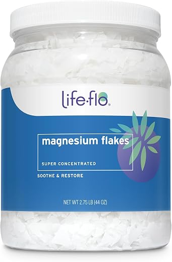 LIFE-FLO Magnesium Bath Flakes, Unscented, 44 oz