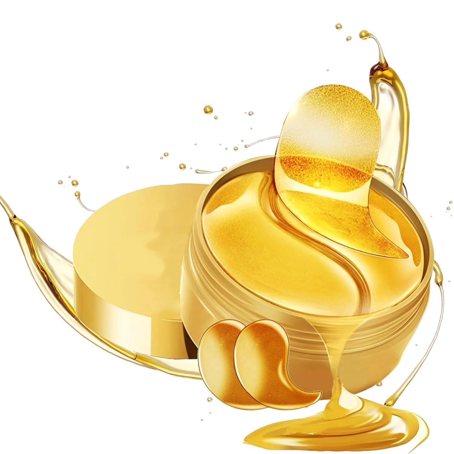 FUNTOPIA - 24K Gold Under Eye Patches – Anti-Aging Serum Eye Mask for Puffiness, Dark Circles & Wrinkles – Hydrating & Firming Under Eye Pads for Women & Men-image-14