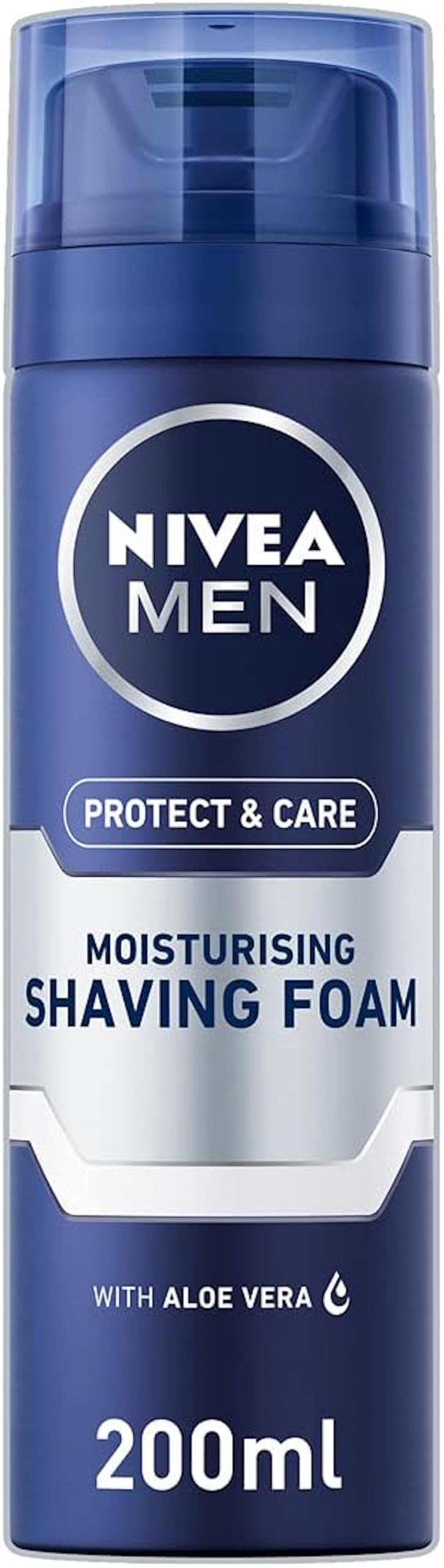 Nivea Men Protect & Care Moisturising Shaving Foam (200Ml), Protective Shaving Foam With Moisturiser, Men's Shave Foam Enriched With Aloe Vera &