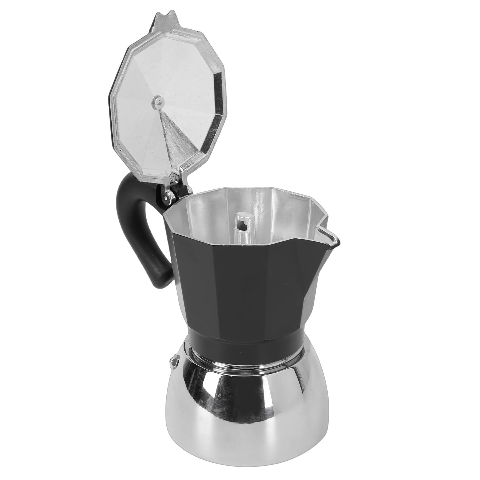Fdit Italiana Moka 3 Tazas, de de Inducción 300ml de Aluminio para Estufa de Gas y Eléctrica