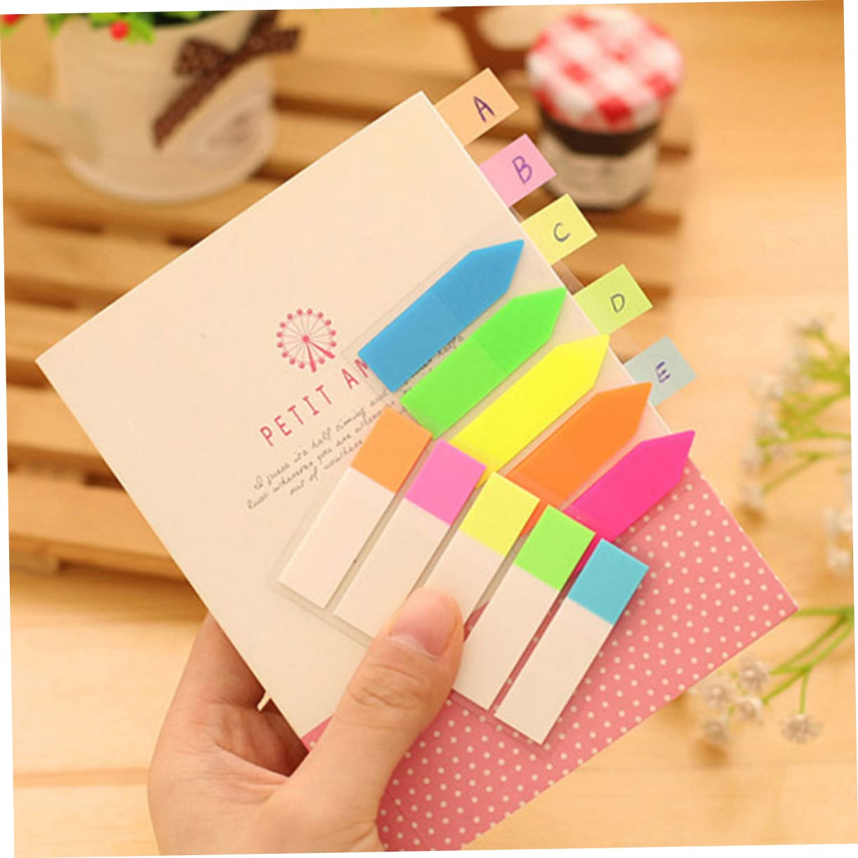 NUOBESTY 60sets Etichette Adesive Colorate Per Indici Stickers Per Ufficio e Scuola Per Studio e Organizzazione