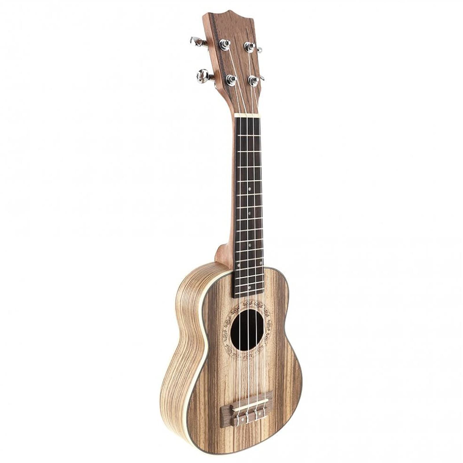 Ukulele koncertowe Początkujący Ukulele 21- calowy Wysokiej Jakości Przenośne Sopranowe Ukulele 15 Fret Cztery Struny Zebra Guitar Guitar Ukelele Muzykalny Instrument Struszony