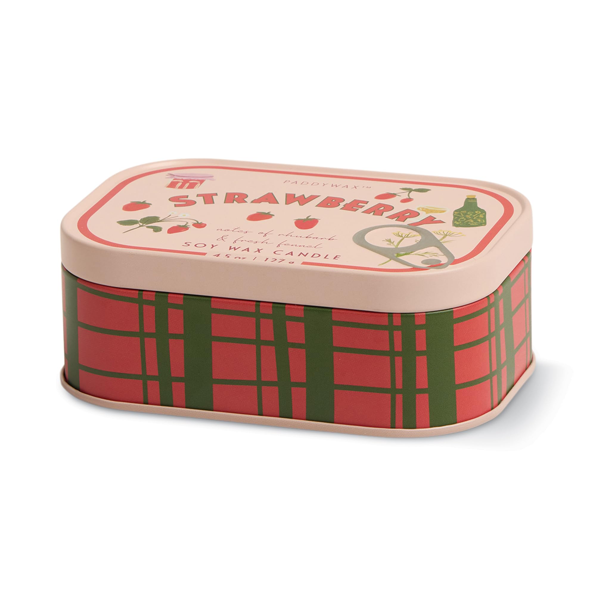 Paddywax Bistro Range Candle Tin - Strawberry