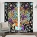 DIYANA IMPEX Indian Mandala Curtain Kitchen Window Curtains Curtain & Valance Set Dorm Tapestry,Indian Drape Balcony Room Decor Curtain Boho Set Hippie Curtain Panel (Multi Tol)