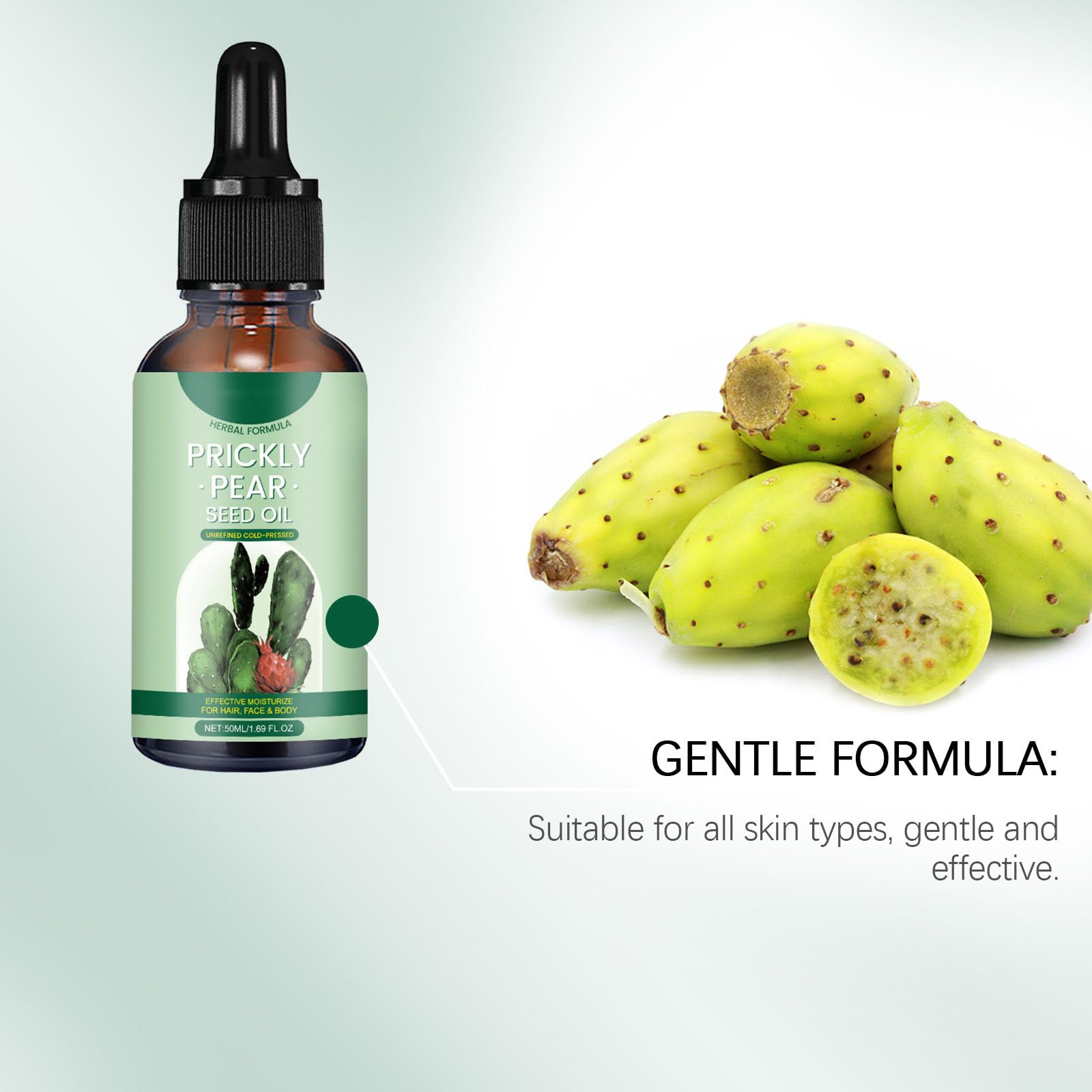Frisches Bio-Kaktusl, pflegend und feuchtigkeitsreich, Anti-Aging und  Reparatur, fr Krper und Haare geeignet, zur Straffung und Befeuchtung,  50ml (3) : Amazon.de: Kosmetik