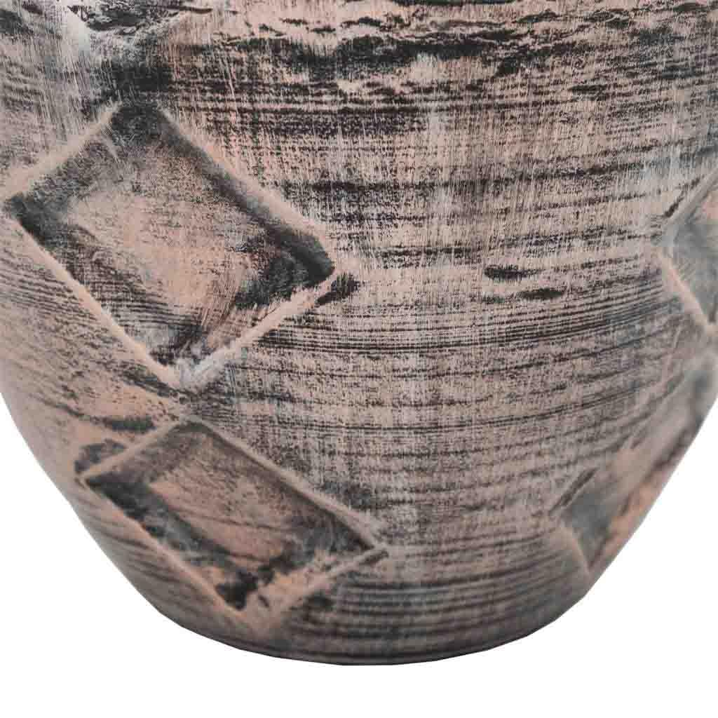 WANDERLUST DECO Jarrón de Metal cobrizo 30,5x30,5x50,5