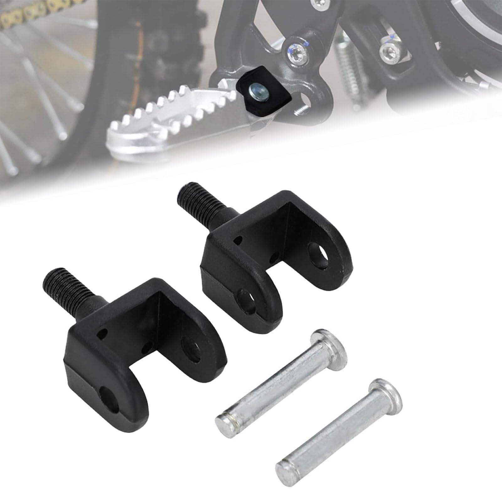 Uchwyt podnóżków aluminiowy motocyklowy do Surron Light Bee X/S E-Bike | Podpórka i zaciski podnóżków, do Surron oraz do Sur Ron Light Bee X/S, stabilne podparcie stóp podczas jazdy, codzienna jazda
