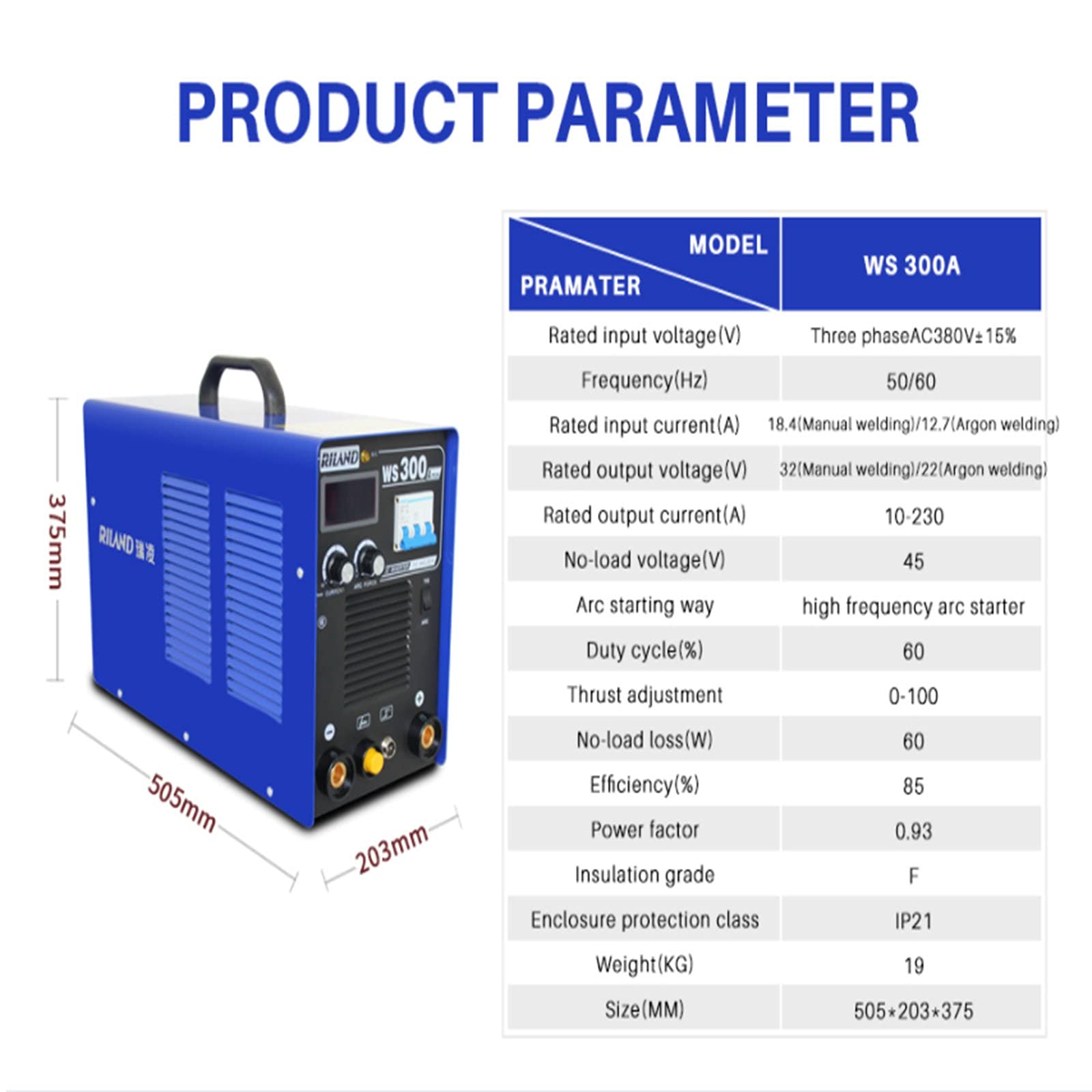 WS300A 2. W 1 ARC/TIG IGBT Inverter Elektryczna maszyna do spawania MMA Spawacze pracującego elektrycznego,Osprzęt Przemysłowy