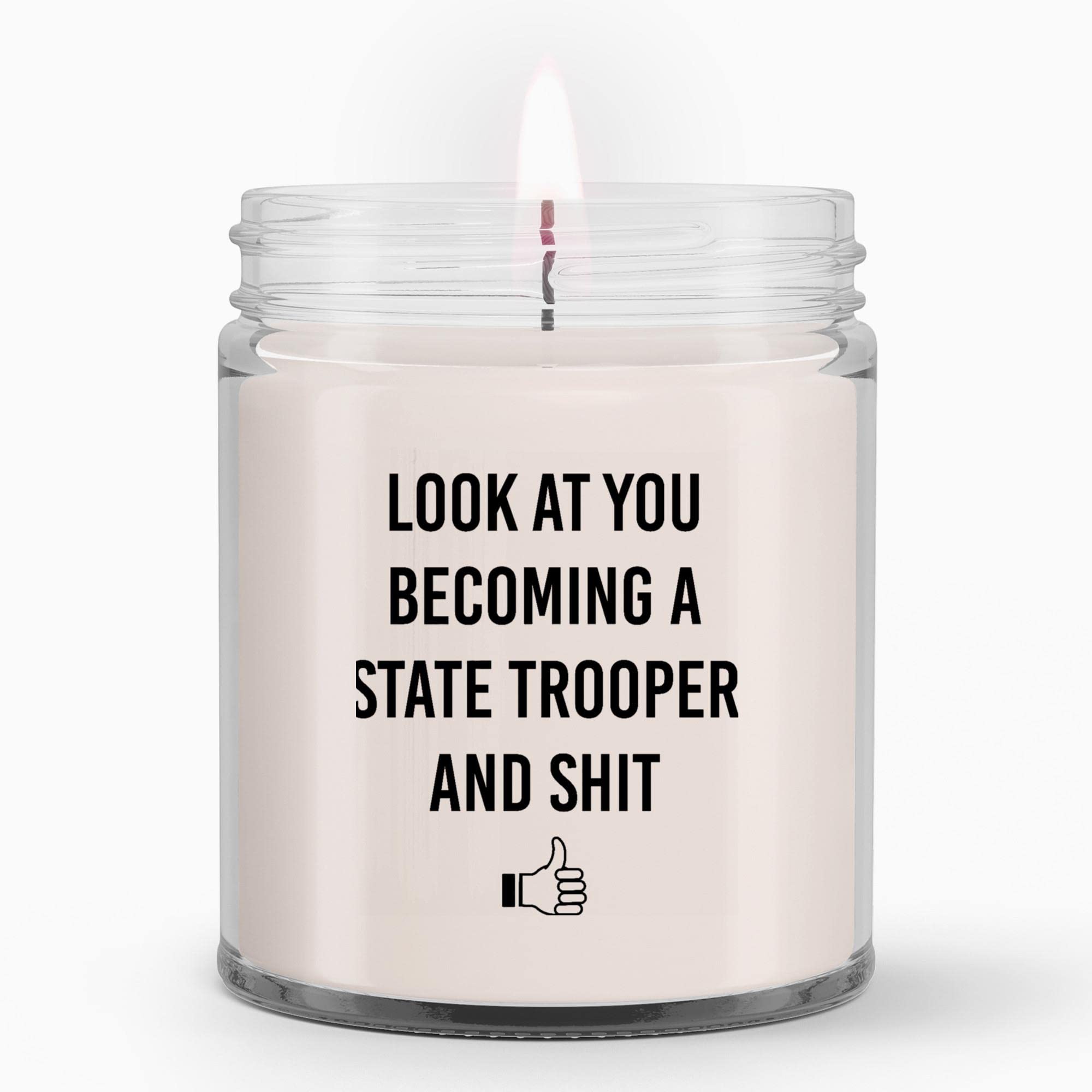 LaPomme New State Trooper Gifts Gifts for New State Trooper State Trooper Candle State Trooper State Trooper Graduation Gifts New State Trooper
