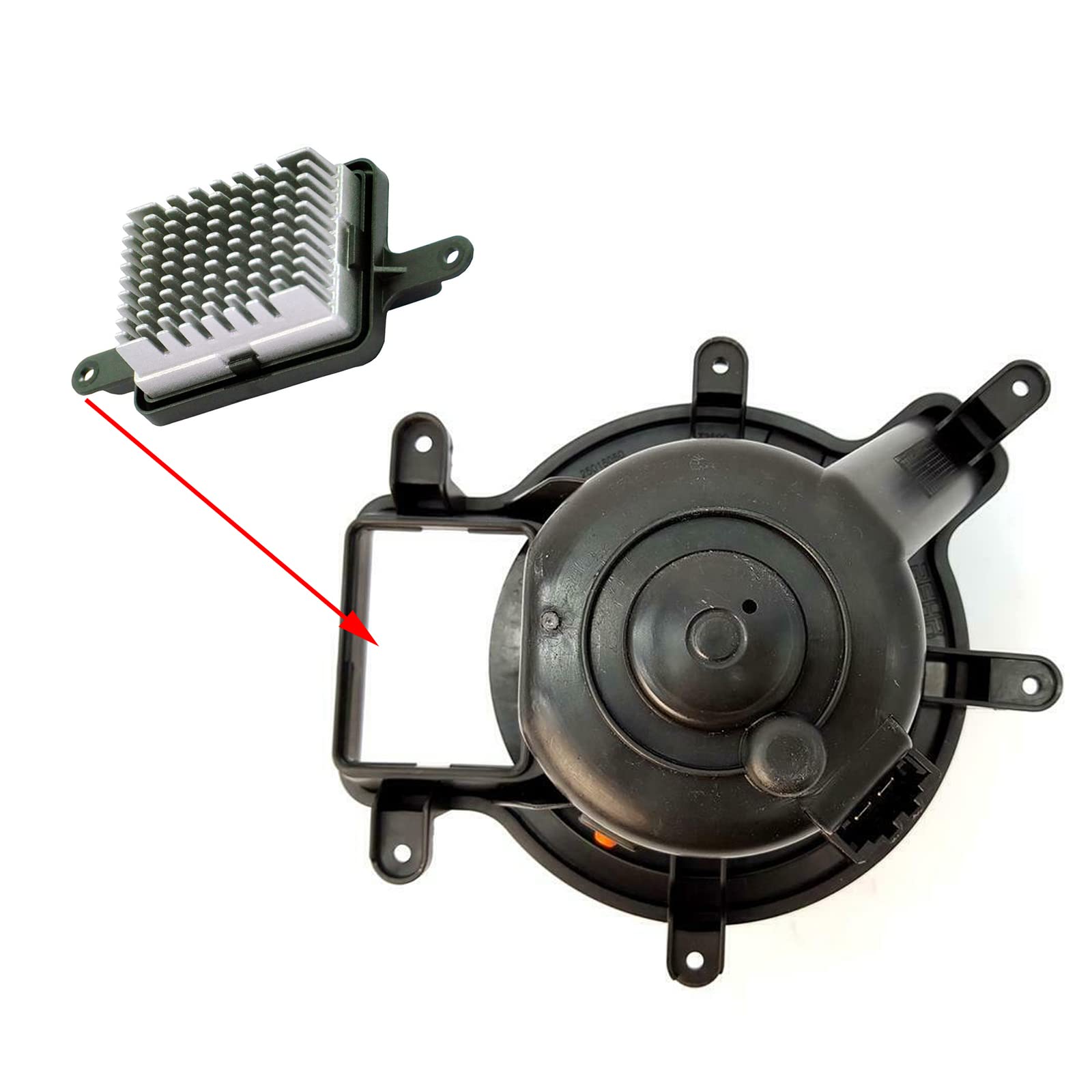 Pulseur Brasseur d'Air Ventilateur Chauffage Habitacle AVEC Résistance de Chauffage pour Climatisation Automatique compatible pour 3008 5008 DS5-6441CP 6441CQ P7708005