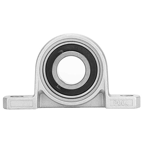 Miniatura 6 de Fydun Cojinetes de bloque de almohada, bloque de almohada de cojinetes KP004 de diámetro de 0.787 in, rodamientos montados en brida, auto ajuste