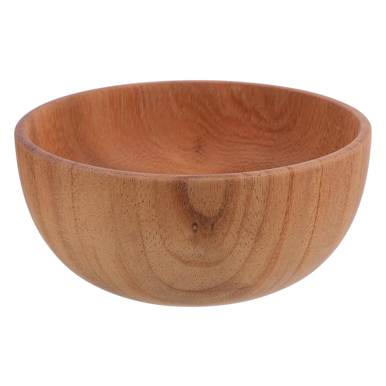 Warmhm Large Wooden Salad Bowl Rustic Acacia Wood Mixing Dough Fruit Kitchen Bowl Heat Resistant Natural Food Serving Dish for Home and Parties