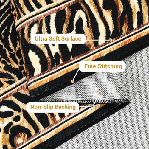 Tapete Leopard estilo patchwork 152x213 cm marrón miniatura 4