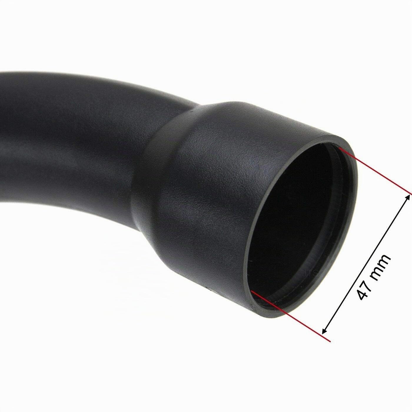 Tige d'extension télescopique + tuyau d'extrémité courbée en plastique pour Miele Complete C2 C3 S2 S5 S8 S2110 S6240 S8320 S5210 S5211 11071460 SGEA3 Complete C3 Cat & Dog