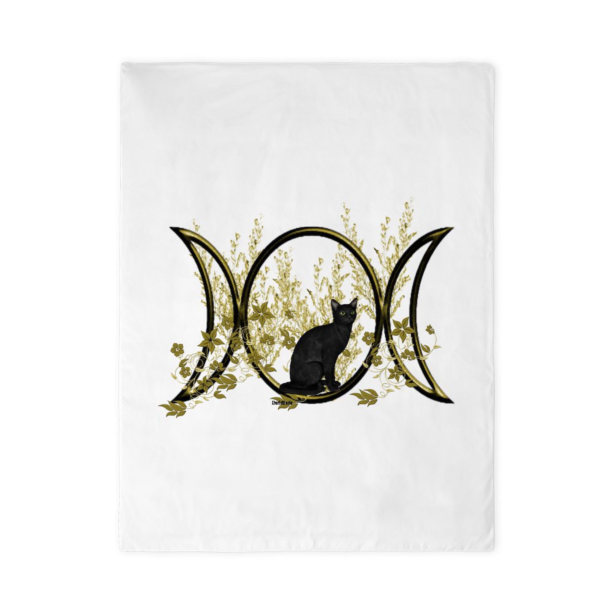 CafePress Triple Moon Art Series Cat Twin Duvet Cover, Printed Comforter Cover, Unique Bedding,