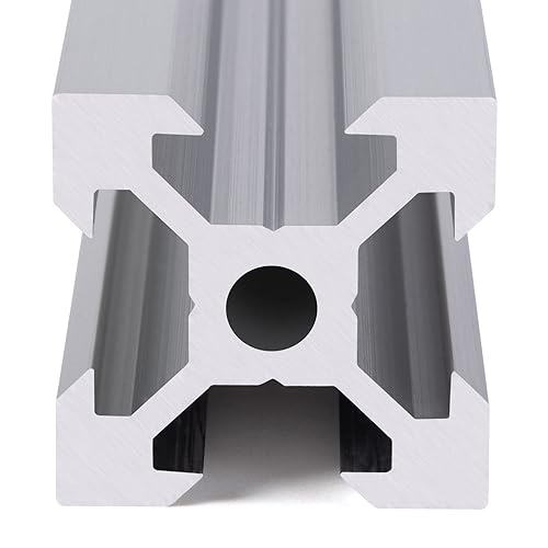 Miniatura 2 de 4PCS 23.622 in Silver V Tipo 2020 Perfil de extrusión de aluminio Guía de riel lineal anodizado estándar europeo para piezas de impresora 3D y