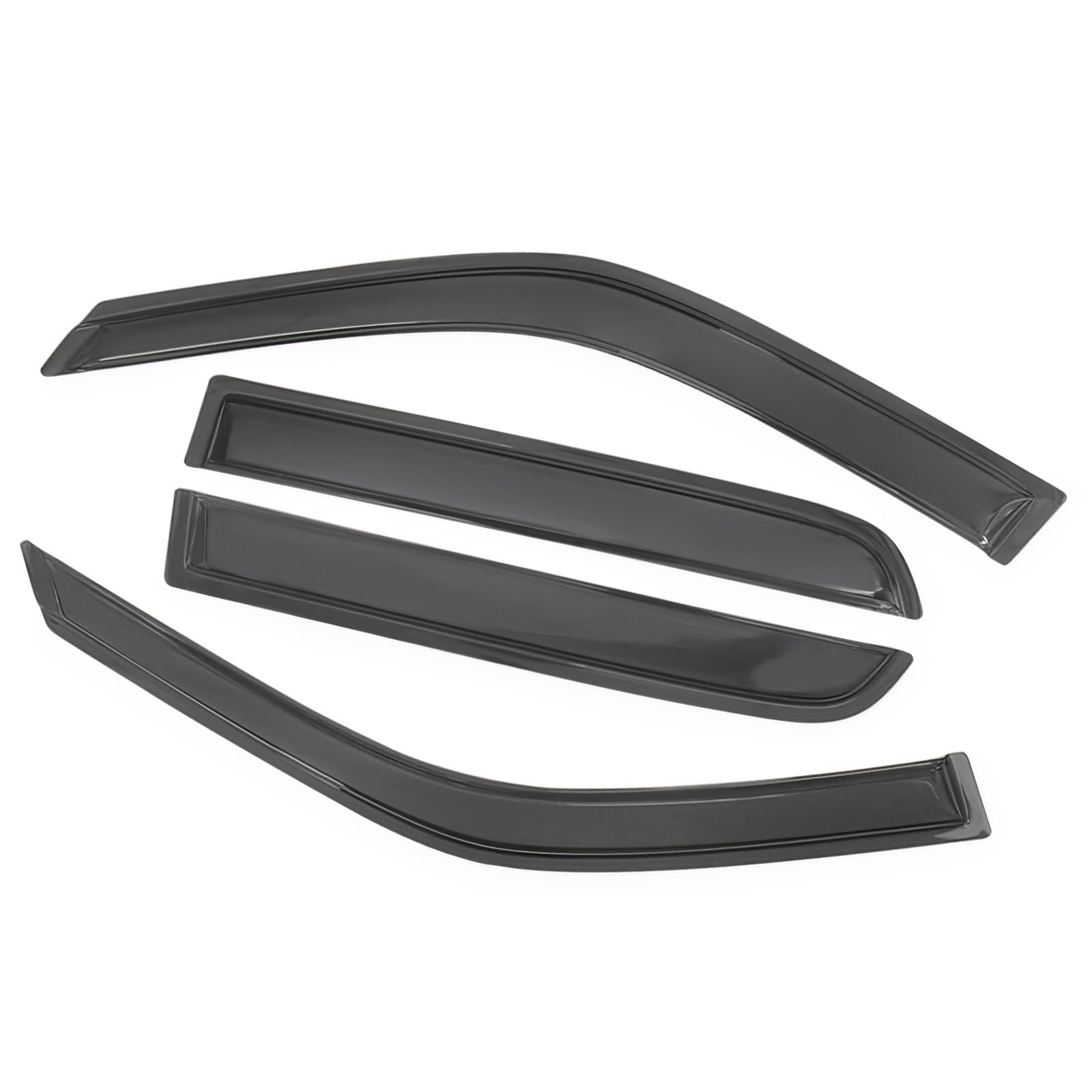 Window Visors For 1997-2001 Honda CRV 4Dr - Smoke Tinted Rain Wind Guards