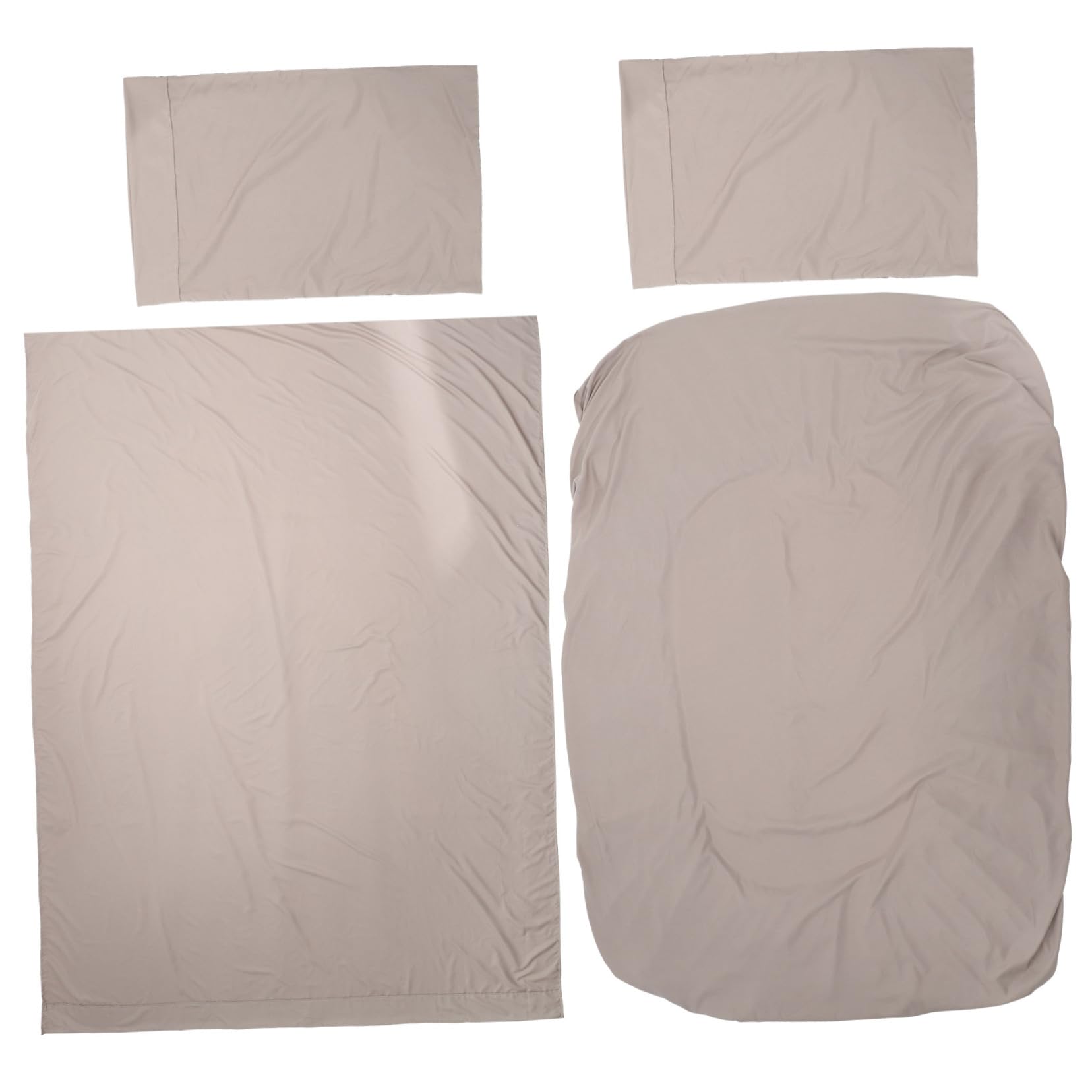 Parure de lit microfibre douce avec housse de coussin et drap-housse facile à entretenir