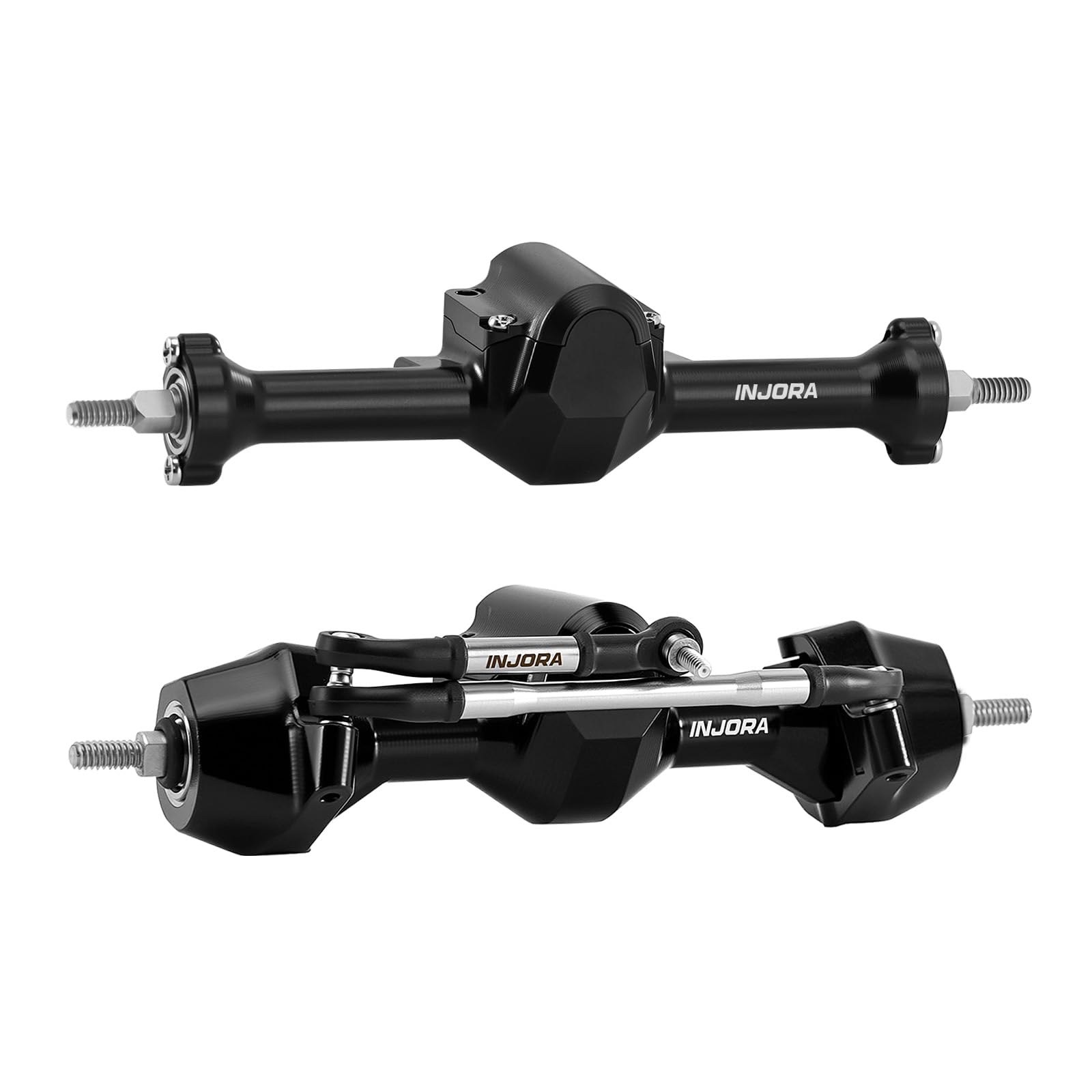 INJORA-Achsen in Serienbreite mit Messing-Achsschenkeln für 1/30 Axial SCX30