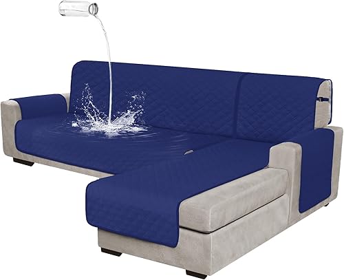 Arfntevss Juego de 2 fundas para sofá modular, 100% impermeables, en forma de L, para perros, a prueba de mascotas, universal, en forma de L,