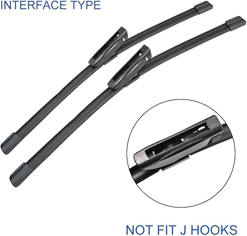 Miniatura 3 de Limpiaparabrisas delantero compatible con Citroen DS3 DS 3 2009-2020 parabrisas ventana 24 + 16 pulgadas 2012 2013 2014 2015 2016 2017 2018 2019