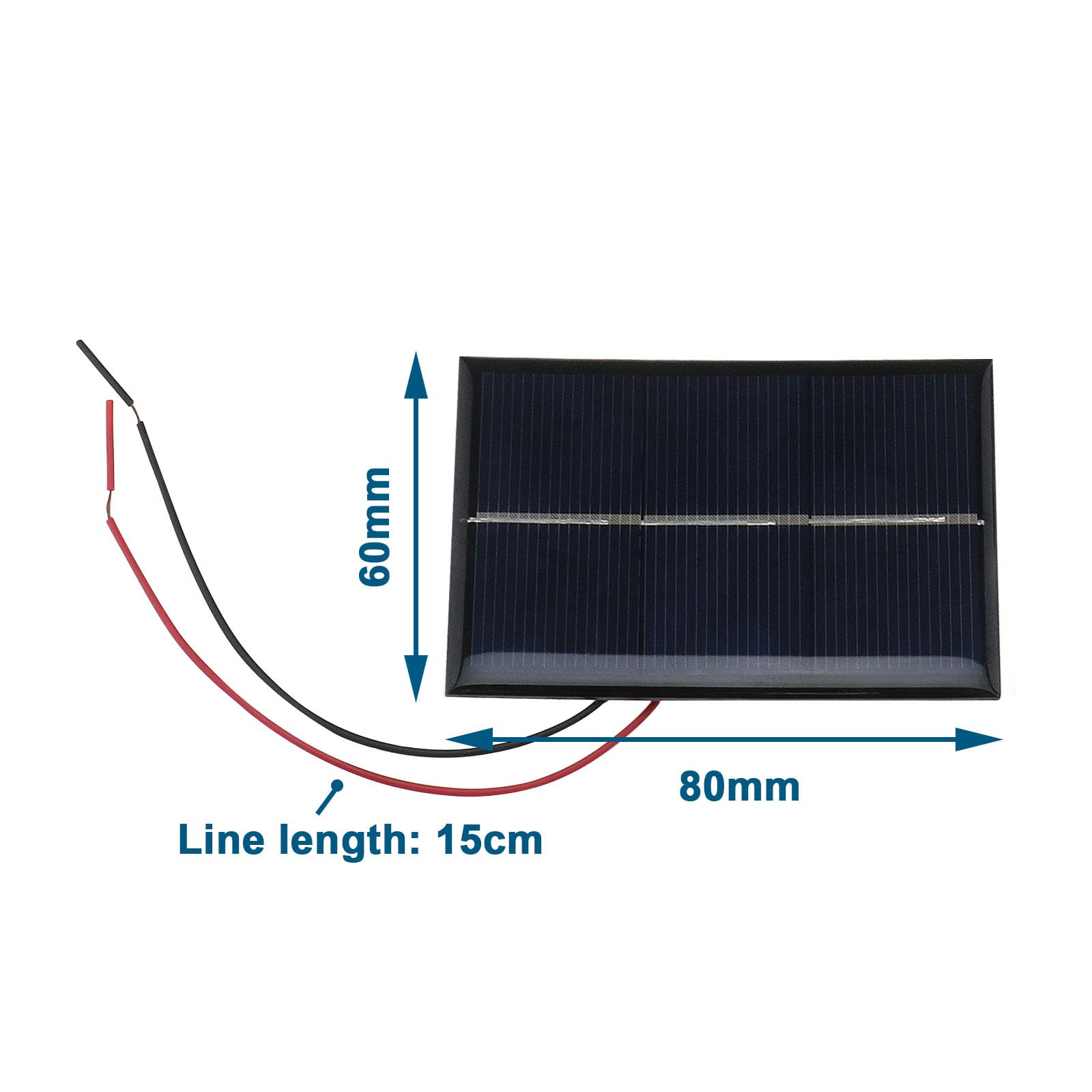 OTOTEC 4pcs Micro Pannelli Solari Fotovoltaici 60x80mm 1.5V 0.65W Miniatura Pannelli Solari Celle Fotovoltaiche Giocattoli di Luce Solare per Energia Solare FAI DA TE Home Science Progetti