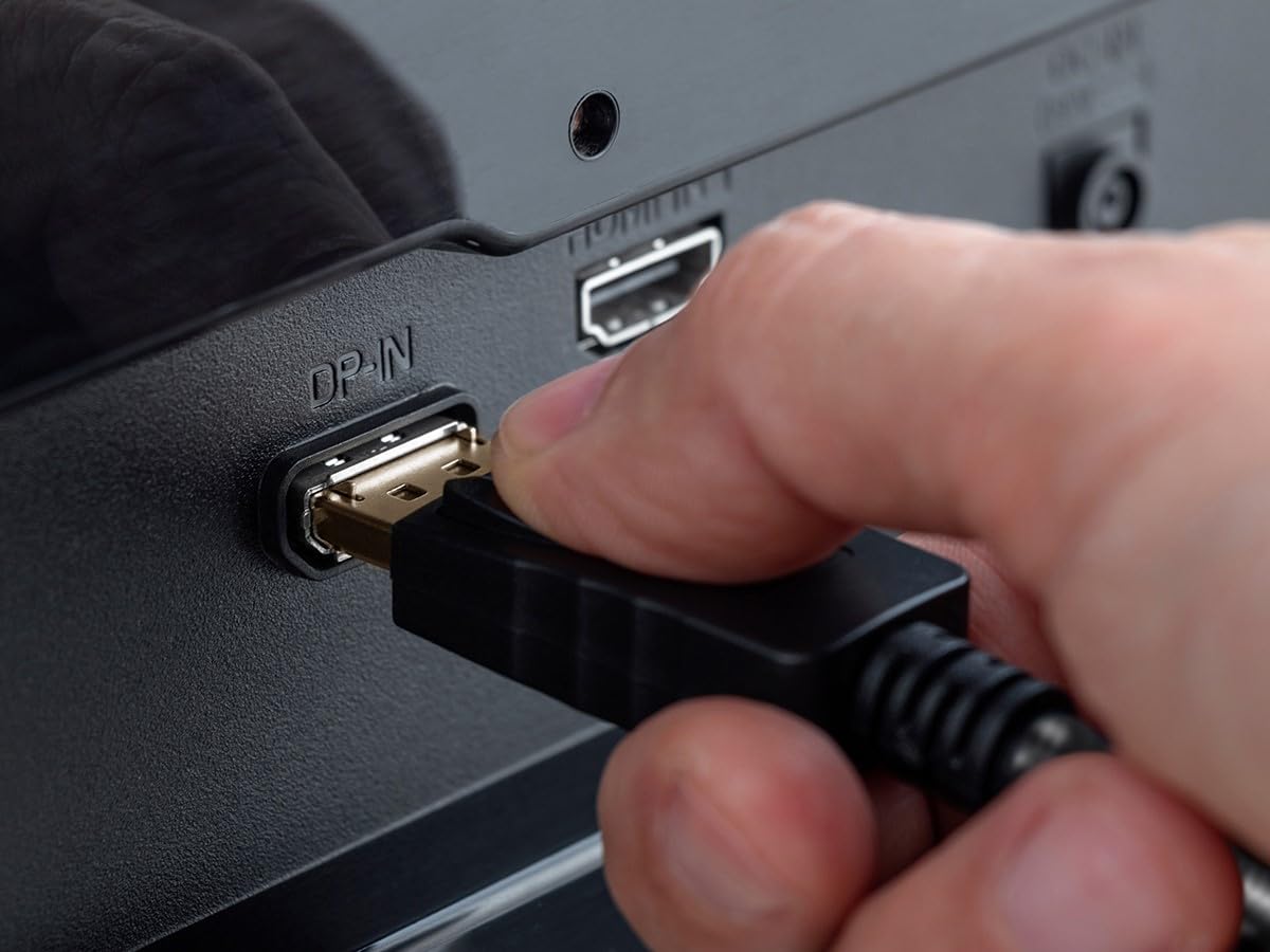 Monoprice Câble tressé DisplayPort 1.4 – 3 m – Gris – Capable 8 K pour la conception graphique, les murs TV et les jeux sur PC