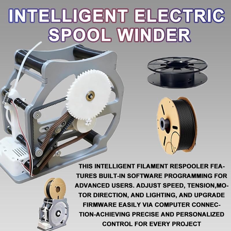 Avanto a vento elettrico Auto Start Stop Universale 1kg Rewinder per il filo di saldatura del filamento Groviglio Sensore intelligente telaio in metallo Industriale Uso domestico Efficiente Respooling